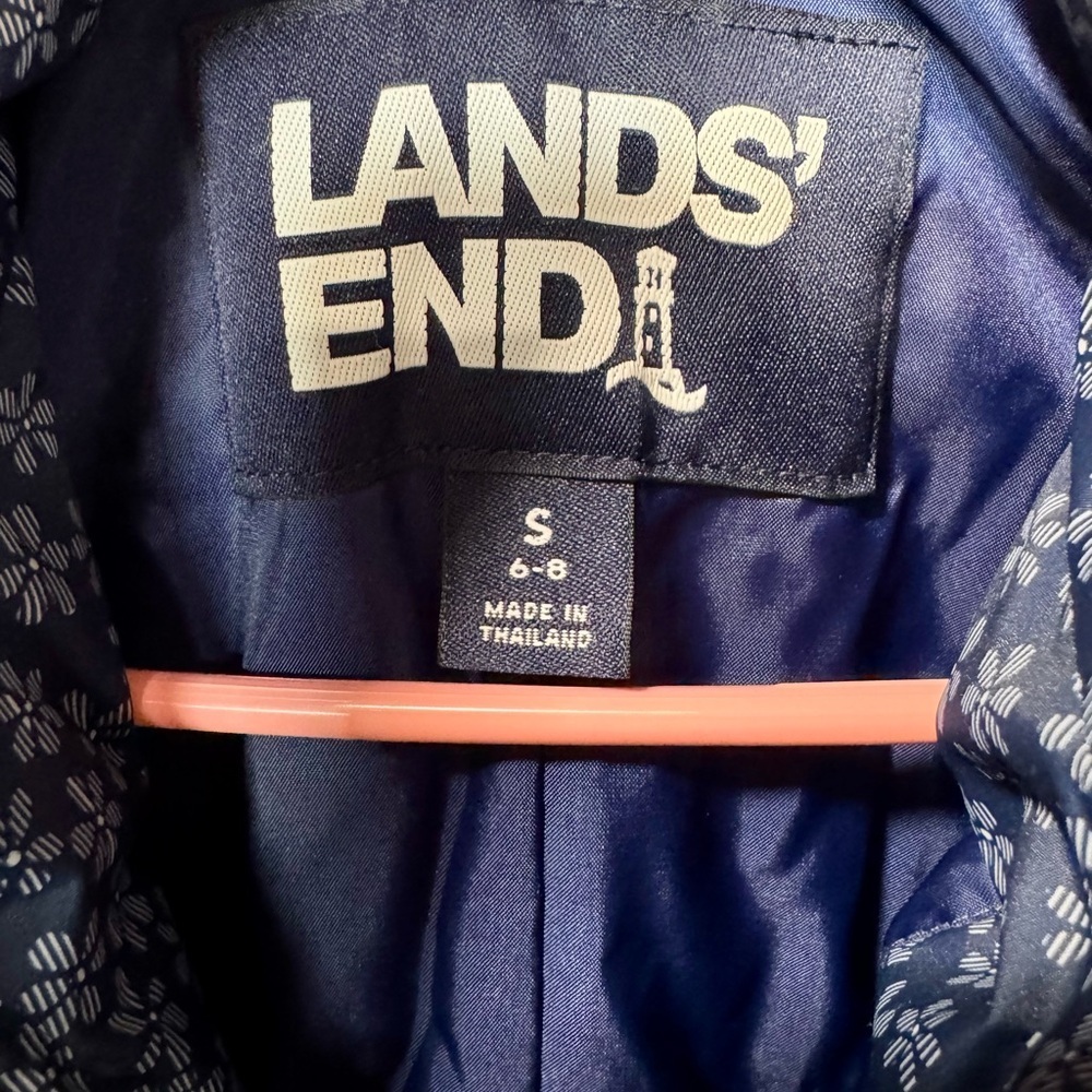 Lands' End 3 in 1 Winter Gray Coat Size S 6-8 - Picture 4 of 9
